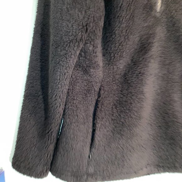 Nuvano Womens Blue Plush Fleece Quarter-Zipper Pullover Jacket-Size, S,M.L,XL - Picture 8 of 16